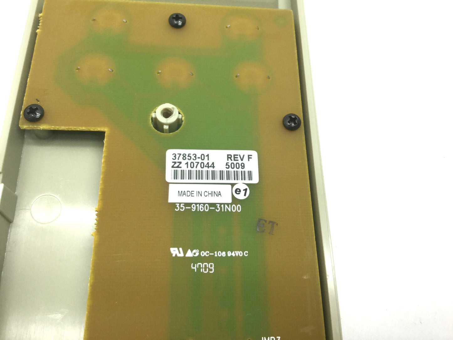 Used Zebra 37853-01 Rev F Front Panel & 34227 LCD Display 170xill/170xilll Printer