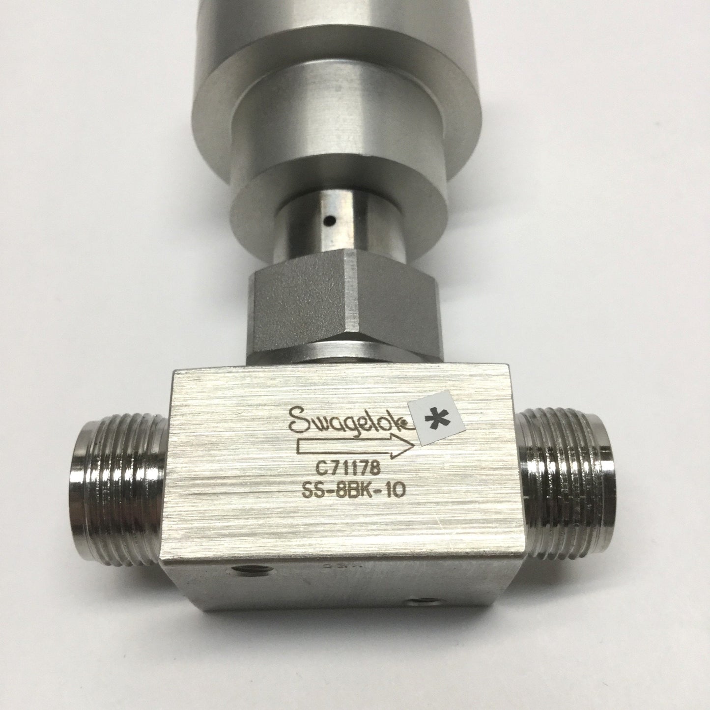 Used Swagelok SS-8BK-1O Sealed Bellows Valve 2-Way NO, 316 Stainless Steel, 1/2" Tube