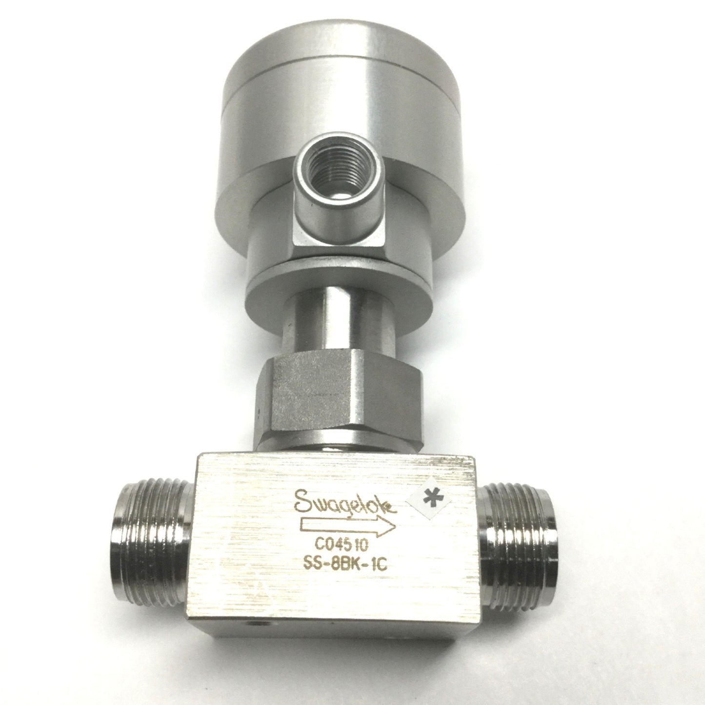 Used Swagelok SS-8BK-1C Sealed Bellows Valve 2-Way NC, 316 Stainless Steel, 1/2" Tube