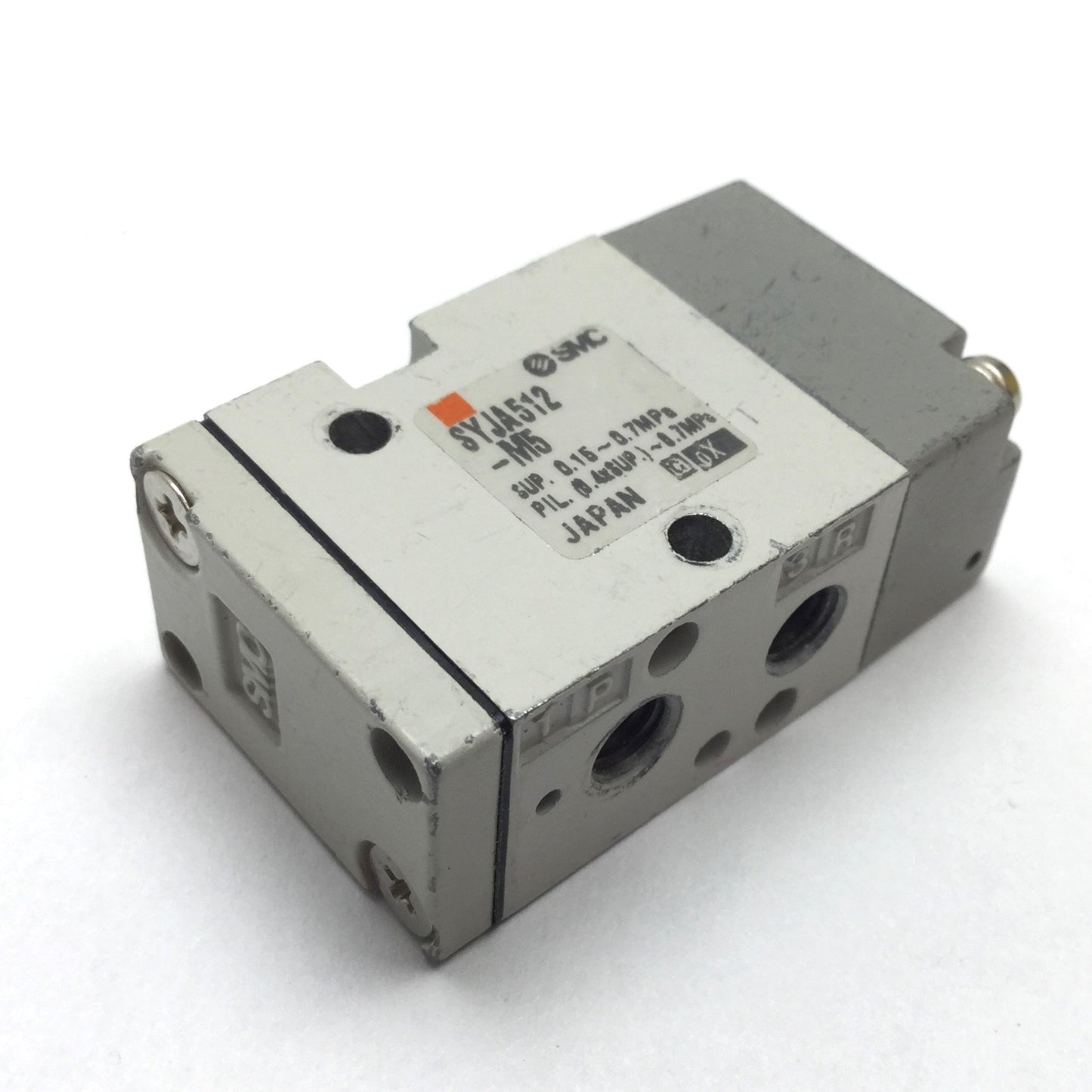 Used SMC SYJA512-M5 Pneumatic Pilot Valve, 2-Position 3-Port N/C 0.7MPa M5x0.8