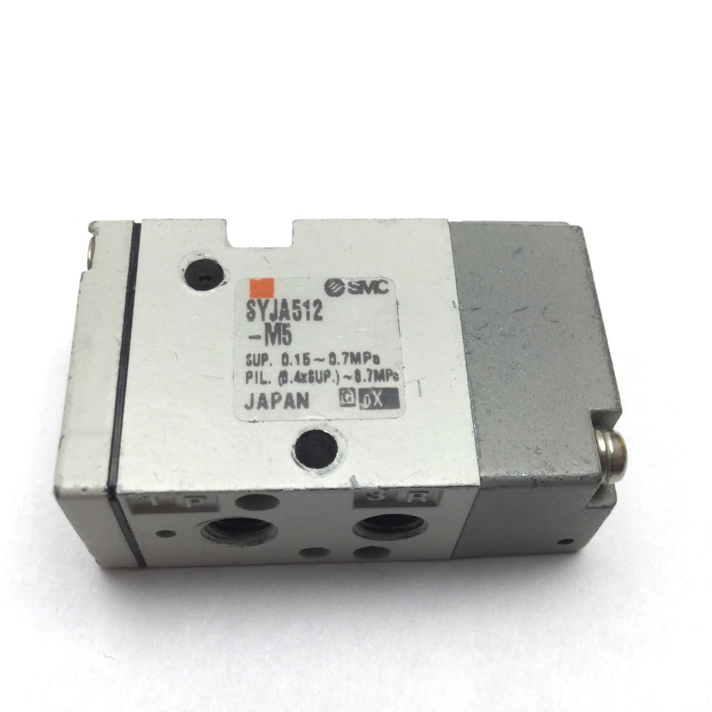 Used SMC SYJA512-M5 Pneumatic Pilot Valve, 2-Position 3-Port N/C 0.7MPa M5x0.8