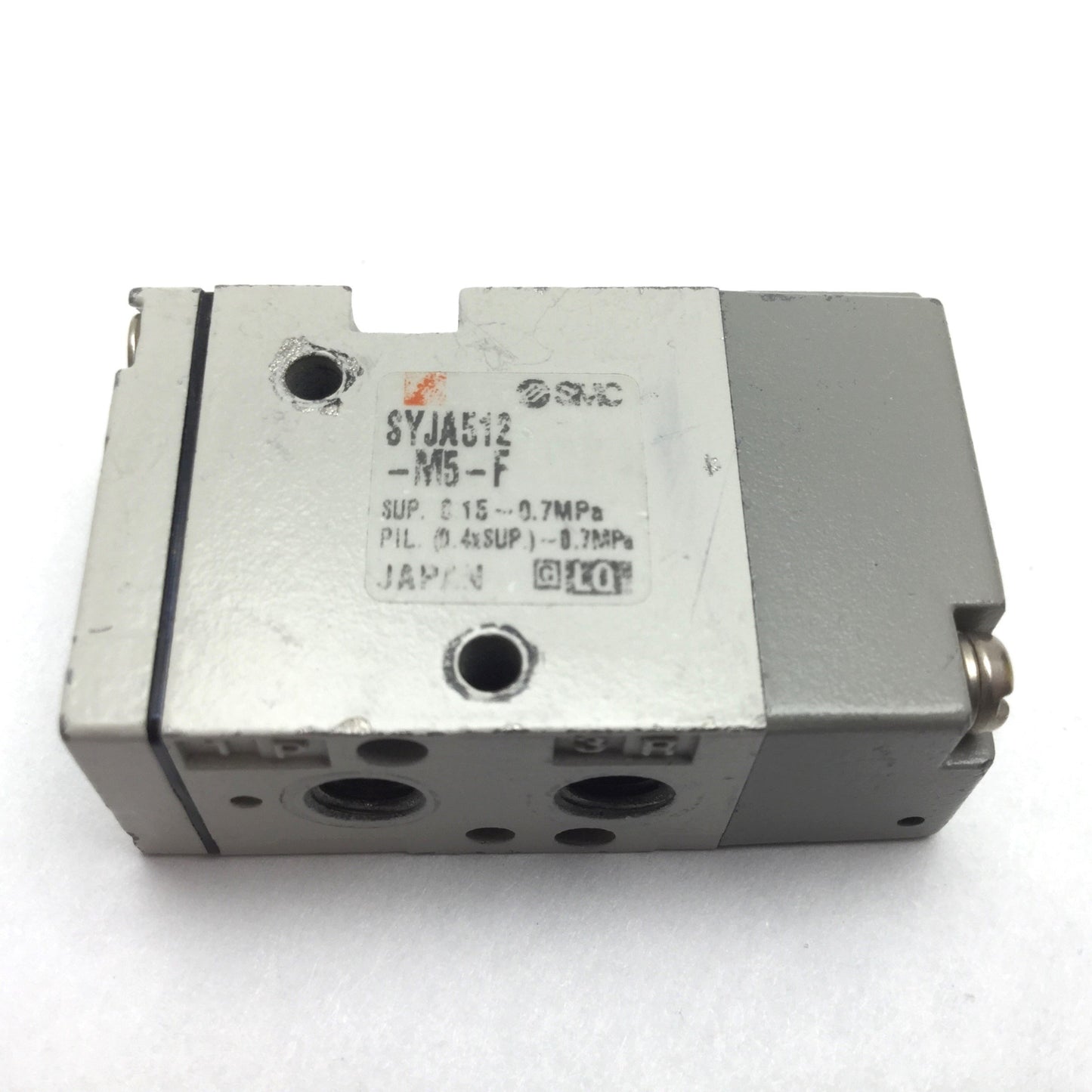 Used SMC SYJA512-M5-F Pneumatic Pilot Valve, 2-Position 3-Port N/C 0.7MPa M5x0.8
