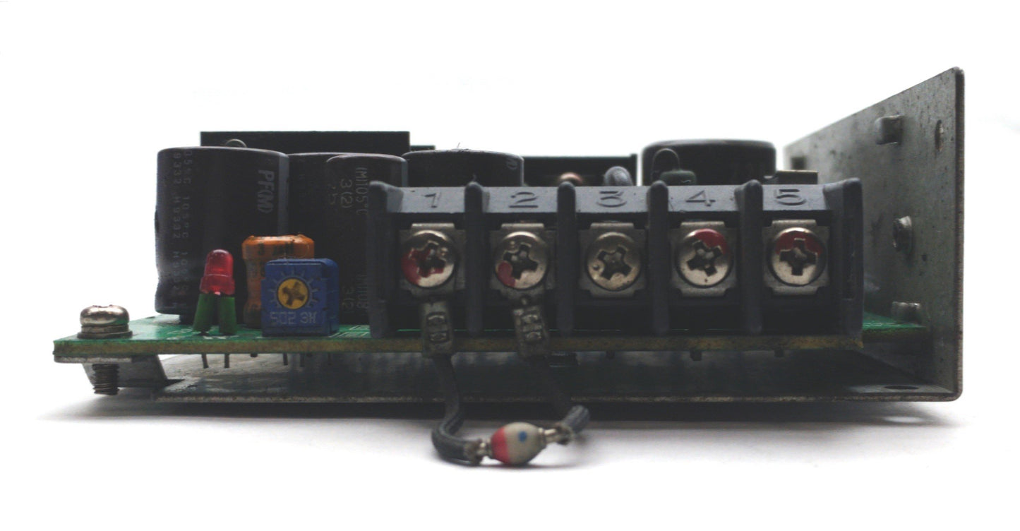 Used NEMIC-LAMBDA RS-9-5/AL DC Power Supply, Output: 5VDC 5A, Input: 85-132VAC