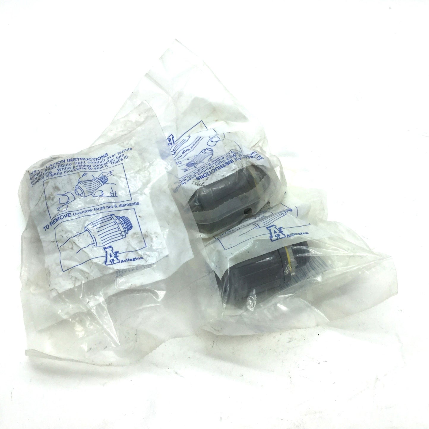 New Lot of 3 New Arlington NMLT7-1 Snap2It Conduit Connector 3/4" NPT
