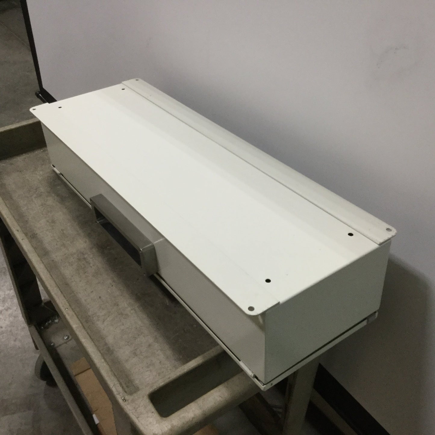 Used Hoffman LHC237716 Electrical Enclosure, 230mm x 770mm x 160mm, Steel, *Holes*