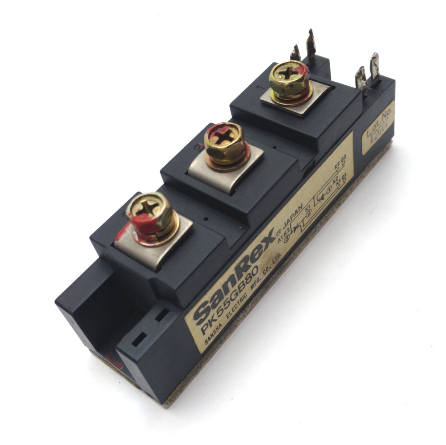 Used SanRex PK55GB80 Power Thyristor/Diode, 3V 100mA Gate, 800VAC 55A Contact Rating