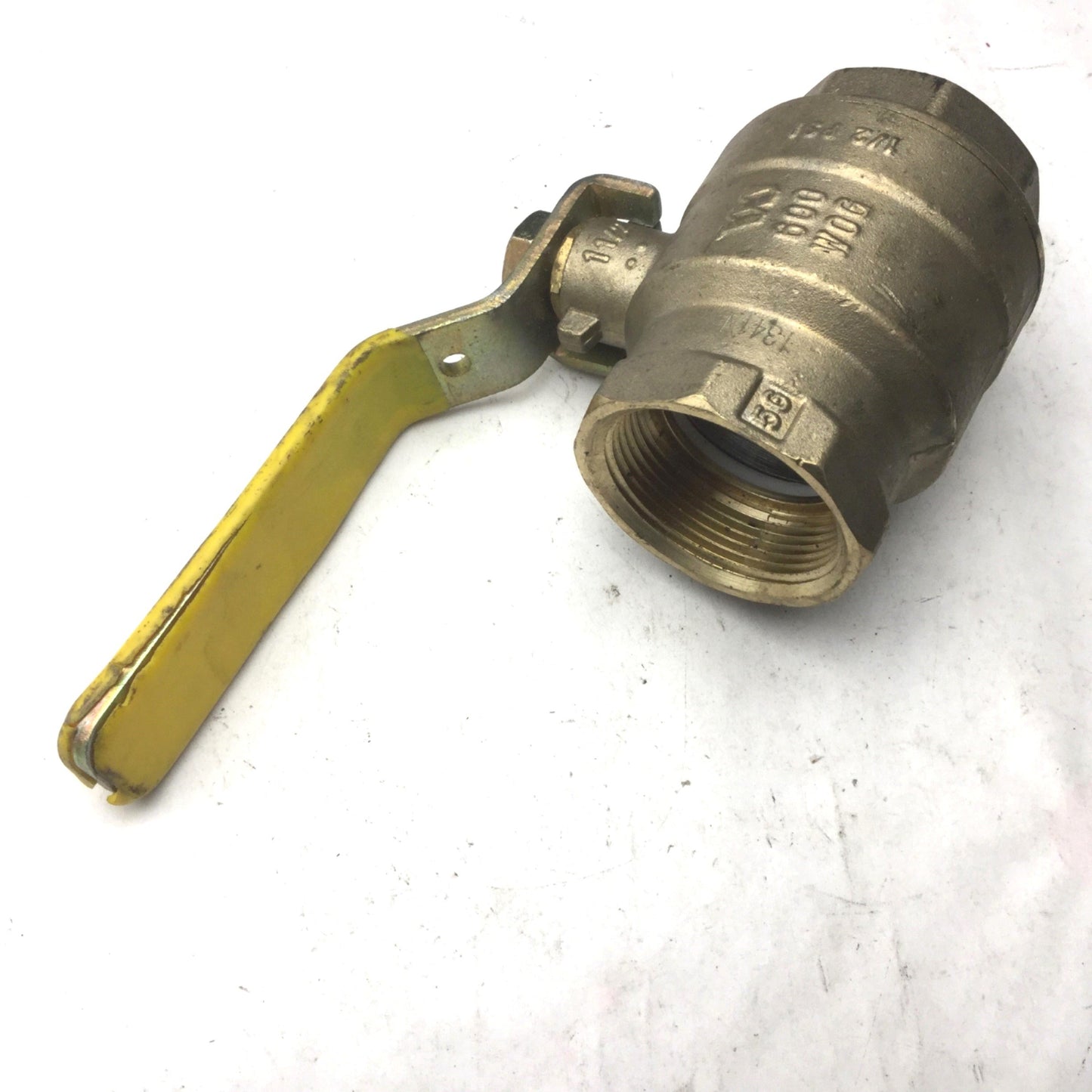 Used Watts LF FBV-3C Threaded Ball Valve, 1-1/2", Bronze, 600WOG, 1/2PSI