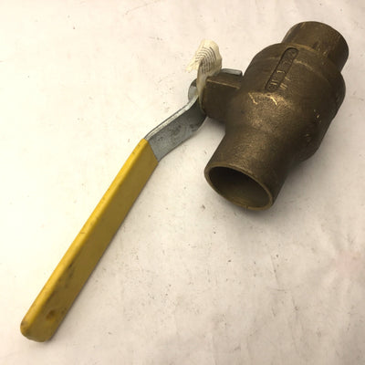 Used Apollo CII 1-1/2 Brass Ball Valve, 600 WOG, Bronze Threaded 1-1/2" NPT