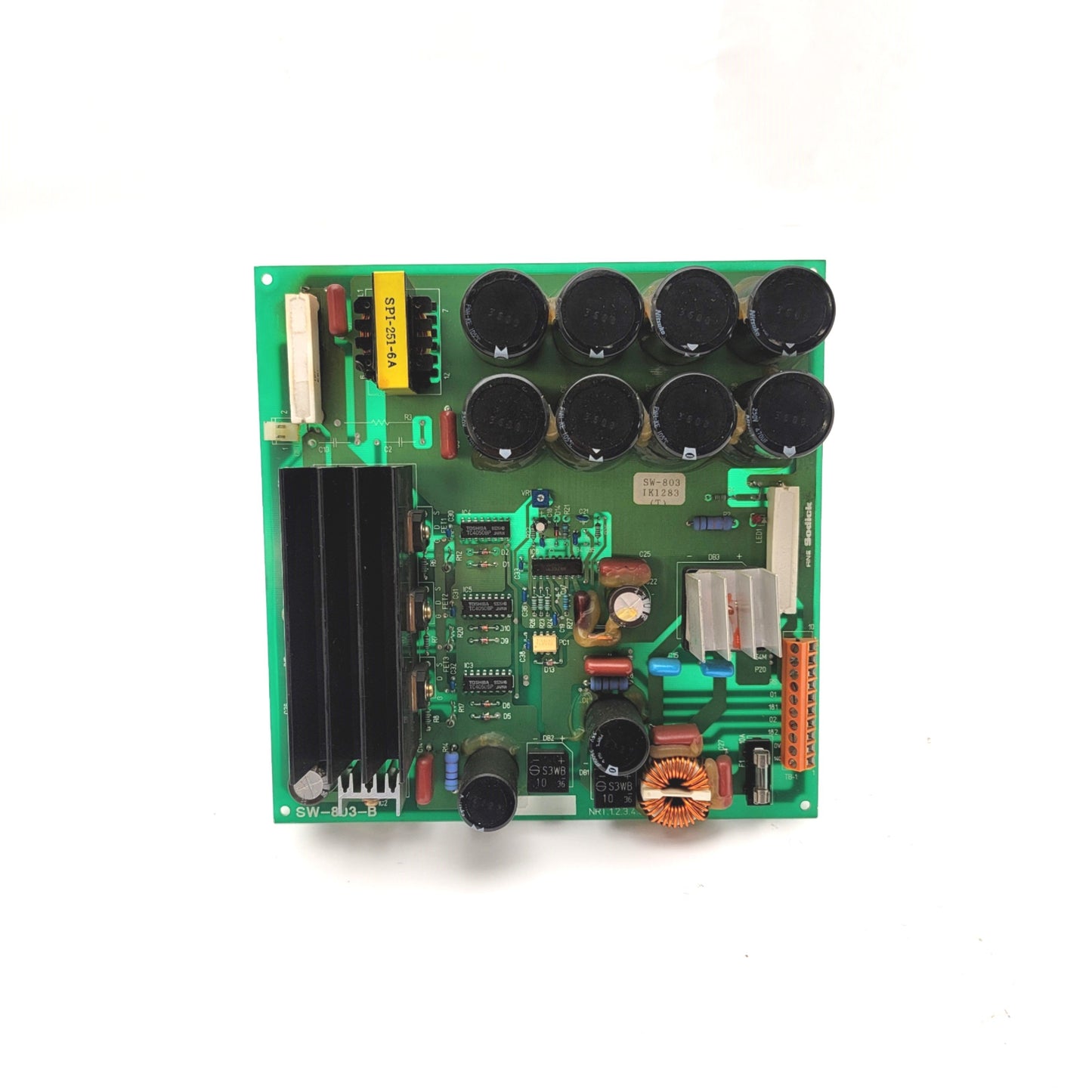 Used Fine Sodick SW-803-B Wire EDM Power Module Board From DX 21 Controller