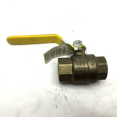 New – Open box Apollo THD94A104 Inline Ball Valve Bronze 3/4" FNPT to FNPT