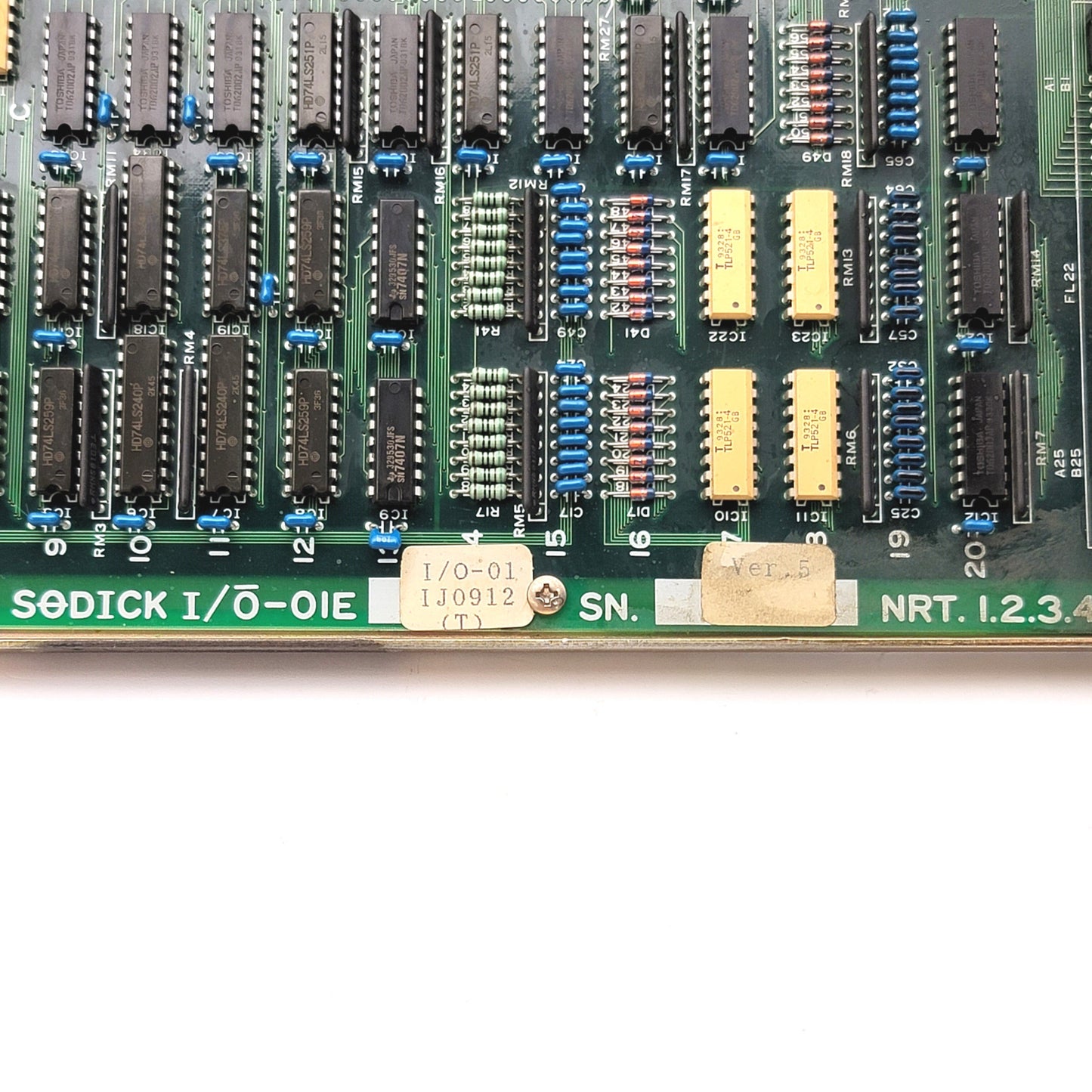 Used Fine Sodick I/O-01E Input Output Board From Sodick EX 21 Wire EDM Controller