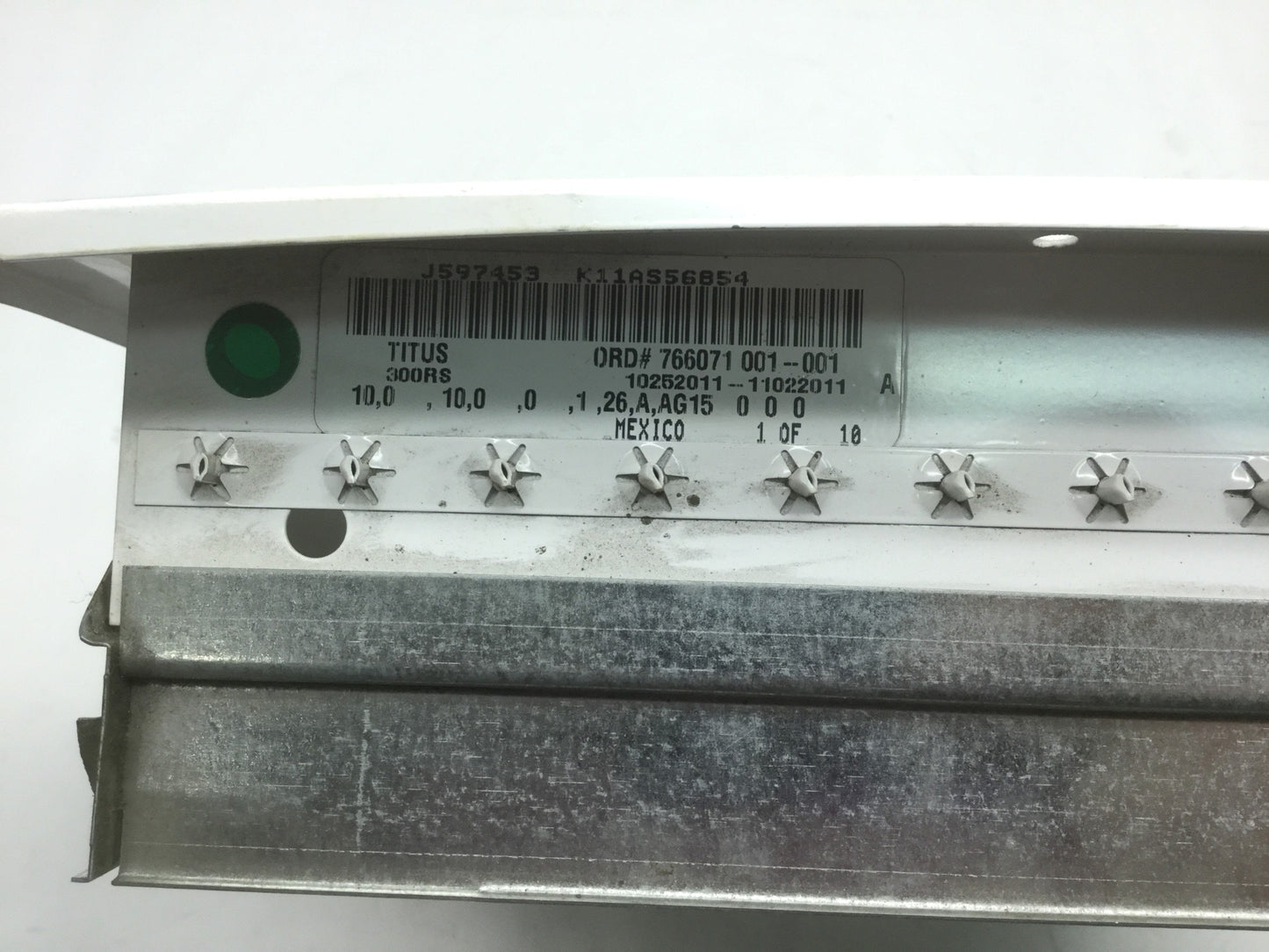 Used Titus 300RS Steel Double Deflection Supply Grille 10" x 10", 3/4" Blade Spacing