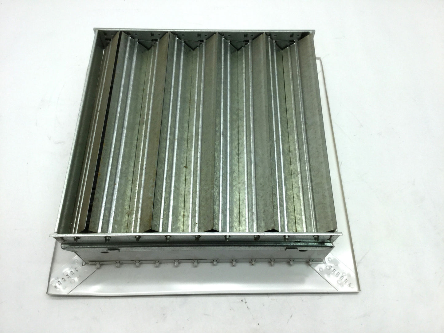 Used Titus 300RS Steel Double Deflection Supply Grille 10" x 10", 3/4" Blade Spacing