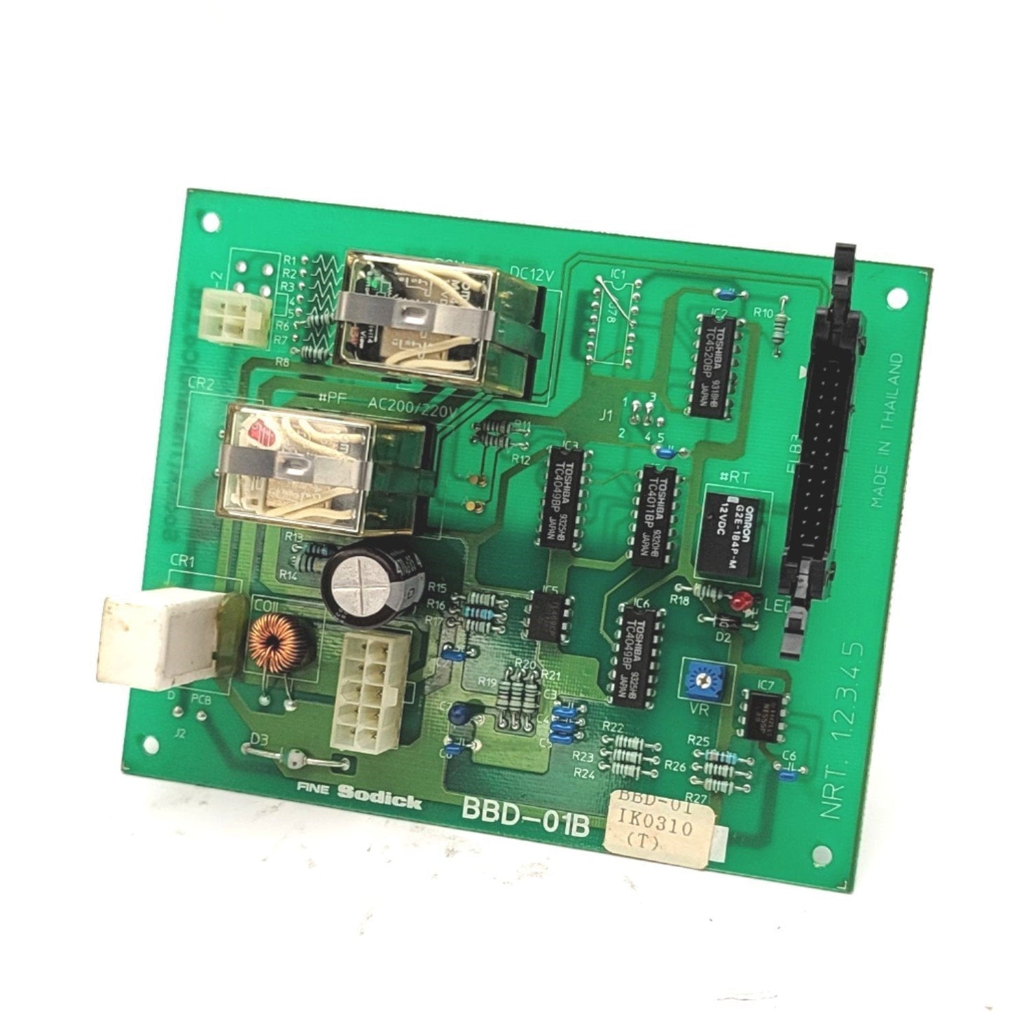 Used Fine Sodick BBD-01B Relay Board Module From Sodick EX 21 Wire EDM Controller