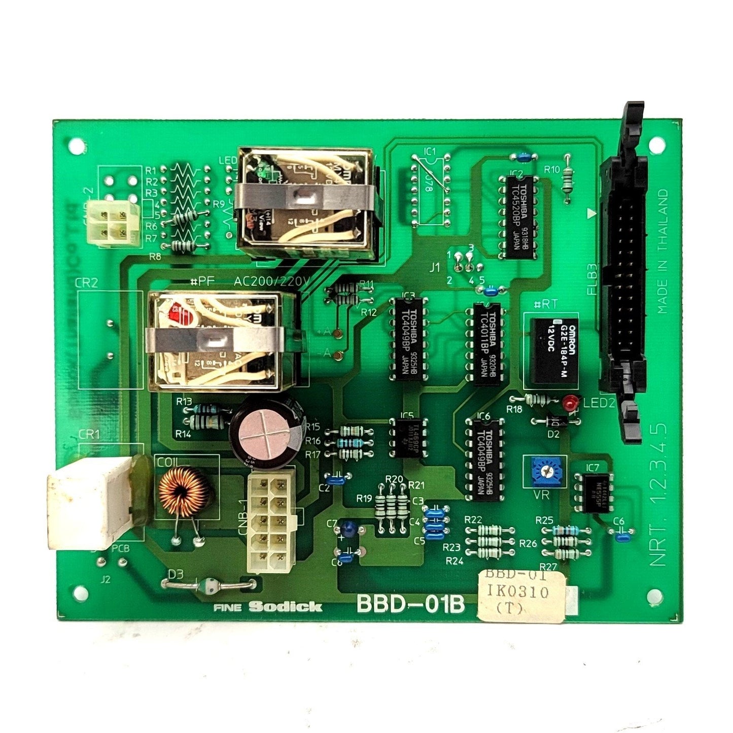 Used Fine Sodick BBD-01B Relay Board Module From Sodick EX 21 Wire EDM Controller