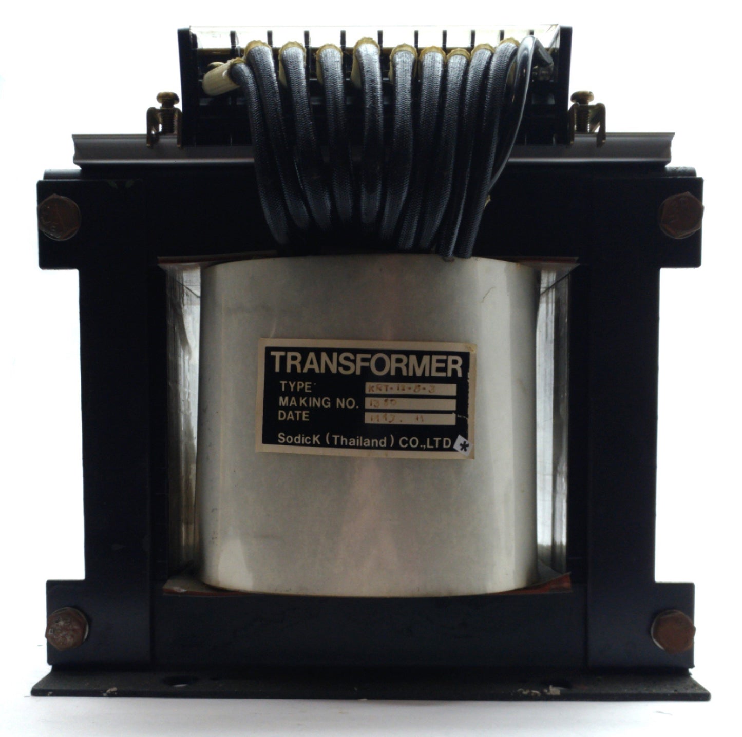 Used Sodick KRT-12-8-3 Transformer Pri: 200/210/220VAC Sec: 17/18/100VAC 3/5/15A