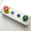 Used Hoffman E4PBG Pushbutton Enclosure, Allen Bradley E-Stop, Operator Panel