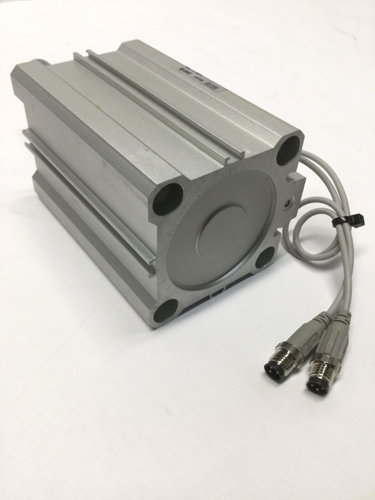Used SMC RDQB50TF-50 Compact Air Cushioned Cylinder 50mm Bore, 50mm Stroke w/Switches
