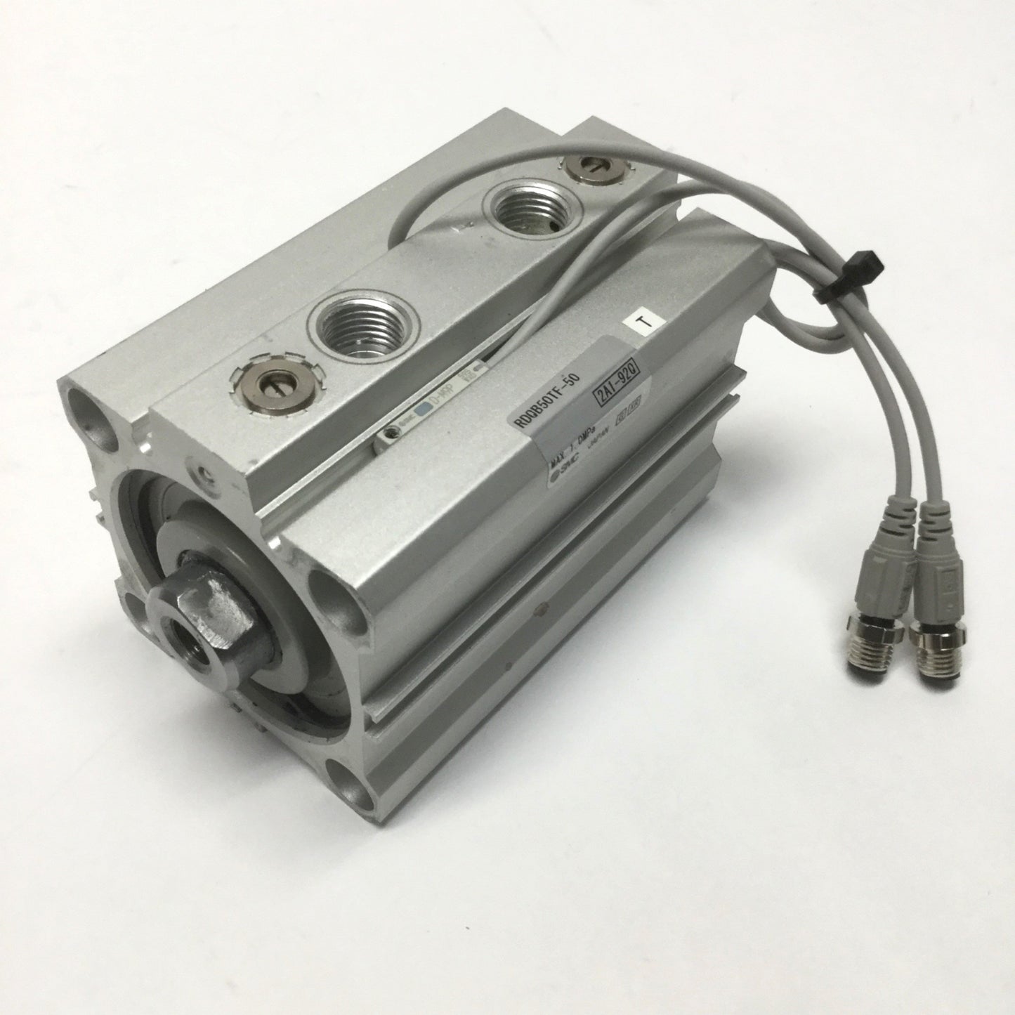 Used SMC RDQB50TF-50 Compact Air Cushioned Cylinder 50mm Bore, 50mm Stroke w/Switches
