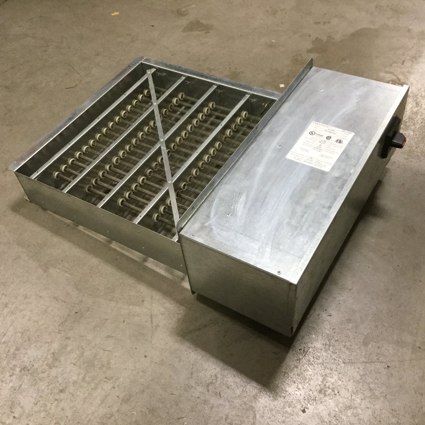 Used Neptronic DF CI00H Electric Duct Heater, 12KW, 14.43A, 480VAC, 3 Phase