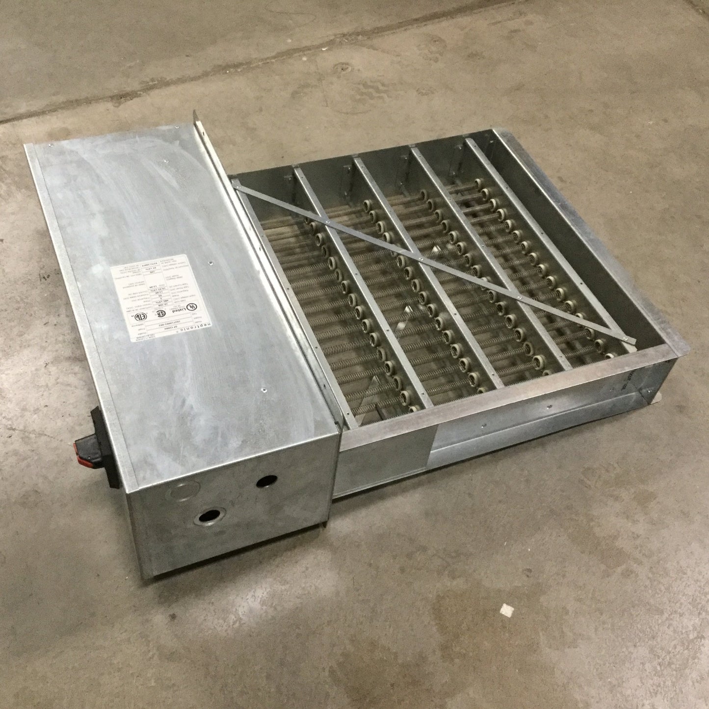 Used Neptronic DF CI00H Electric Duct Heater, 12KW, 14.43A, 480VAC, 3 Phase