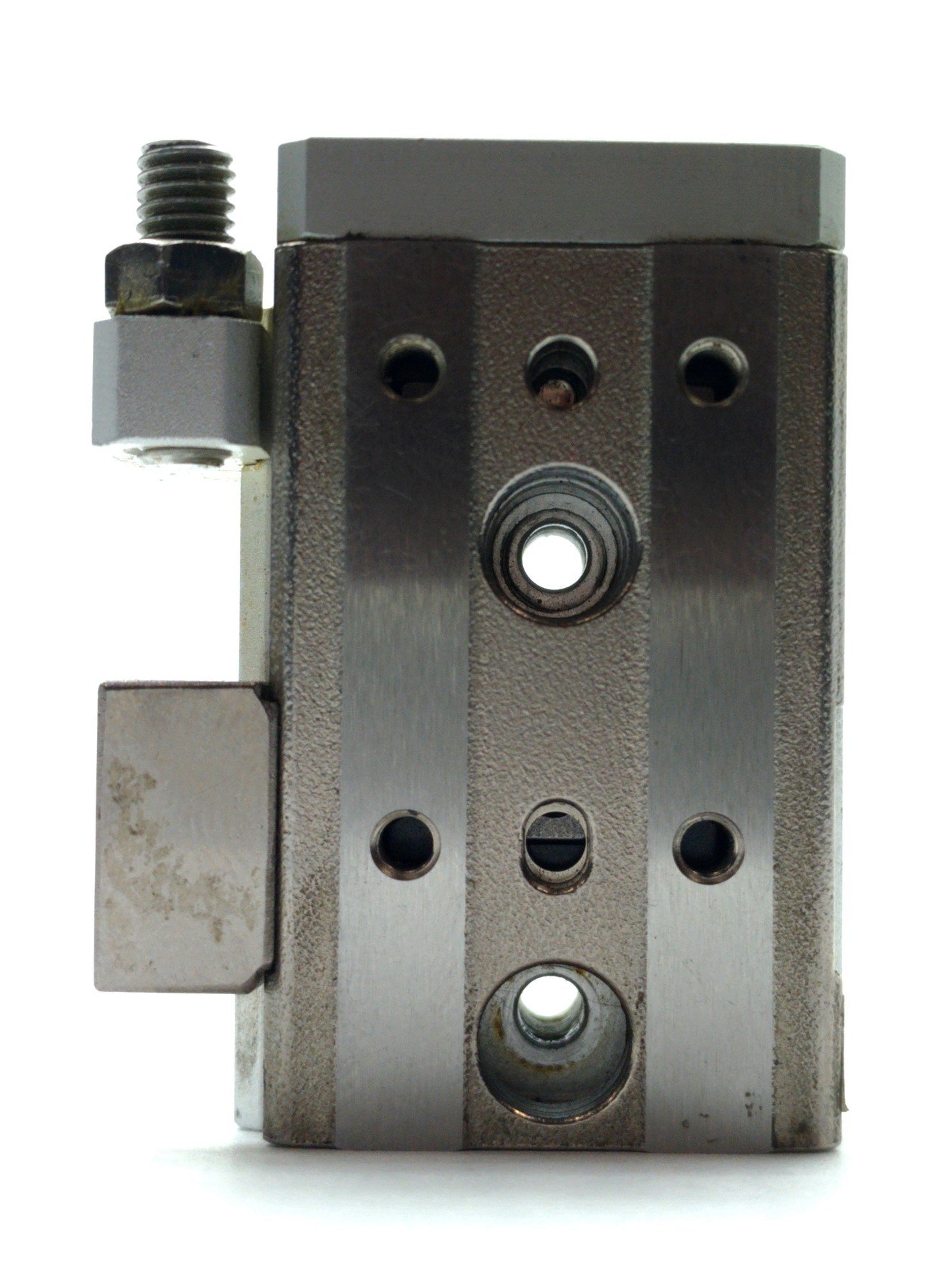Used SMC MXQ6L-10CS Air Cylinder Slide Table Actuator 10mm Stroke 6mm Bore M5 Ports