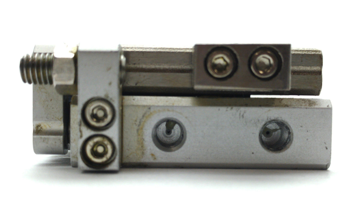 Used SMC MXQ6L-10CS Air Cylinder Slide Table Actuator 10mm Stroke 6mm Bore M5 Ports