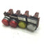 Used Lot of General Electric Lamps P9PDNV0, 2x Red, 1x Yellow, 1x White