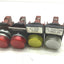 Used Lot of General Electric Lamps P9PDNV0, 2x Red, 1x Yellow, 1x White