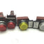 Used Lot of General Electric Lamps P9PDNV0, 2x Red, 1x Yellow, 1x White