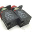Used Lot of 2 General Electric 080ADL24V Red Pilot Lights, 24V AC/DC, 3W