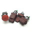 Used Lot of 2 Selector Switches, 1 Green Pilot light (Switch), and 1 Estop