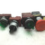 Used Lot of 2 Selector Switches, 1 Green Pilot light (Switch), and 1 Estop