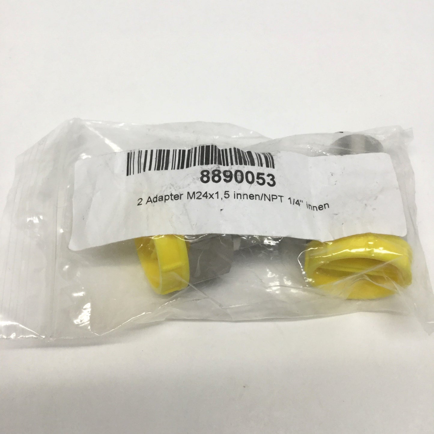 New Lot of 2 Julabo 8890053 Stainless Adapter Fittings M24 x 1.5 Female to 1/4" NPT