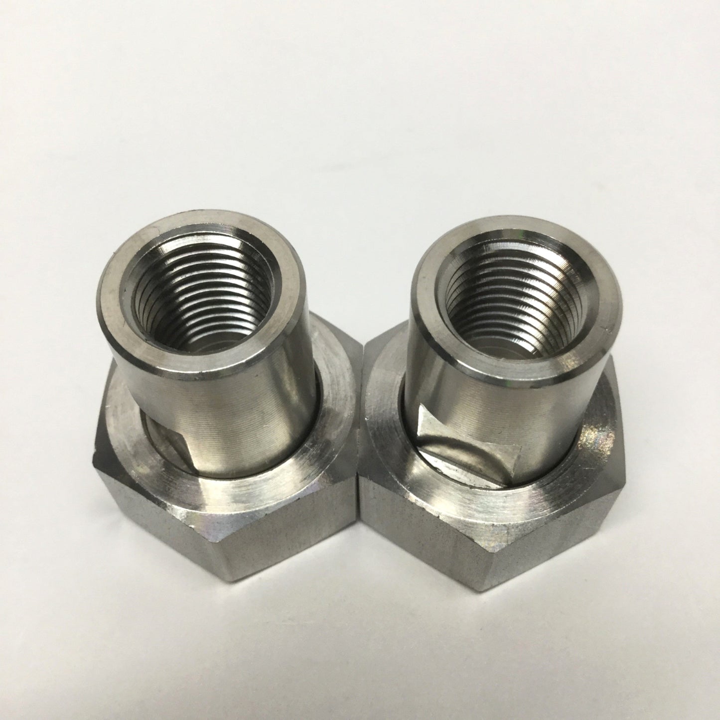 New – Open box Lot of 2 Julabo 8890053 Stainless Adapter Fittings M24 x 1.5 Female to 1/4" NPT