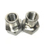 Used Lot of 2 Julabo 8890053 Stainless Adapter Fittings M24 x 1.5 Female to 1/4" NPT