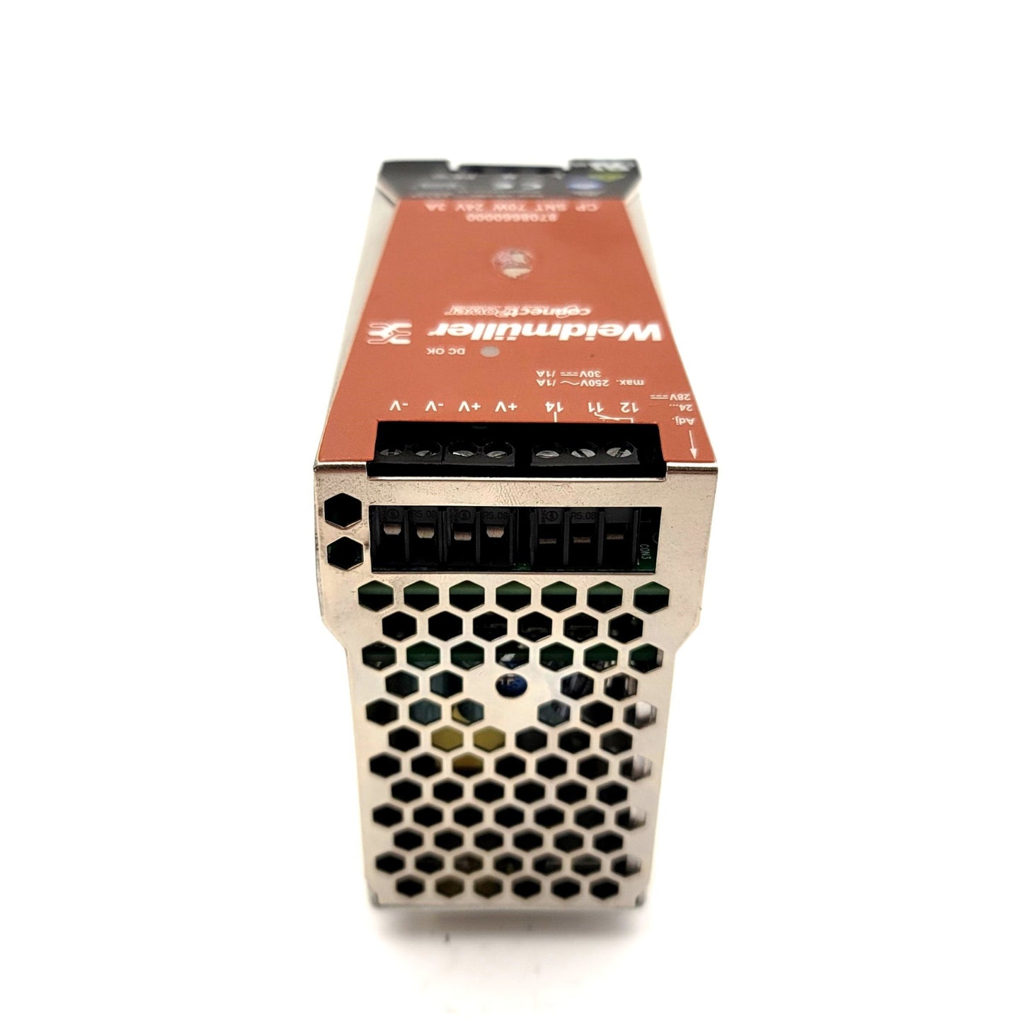 Used Weidmuller CP-SNT-70W-24V-3A Switch Mode Power Supply In: 100-240VAC Out: 24VDC