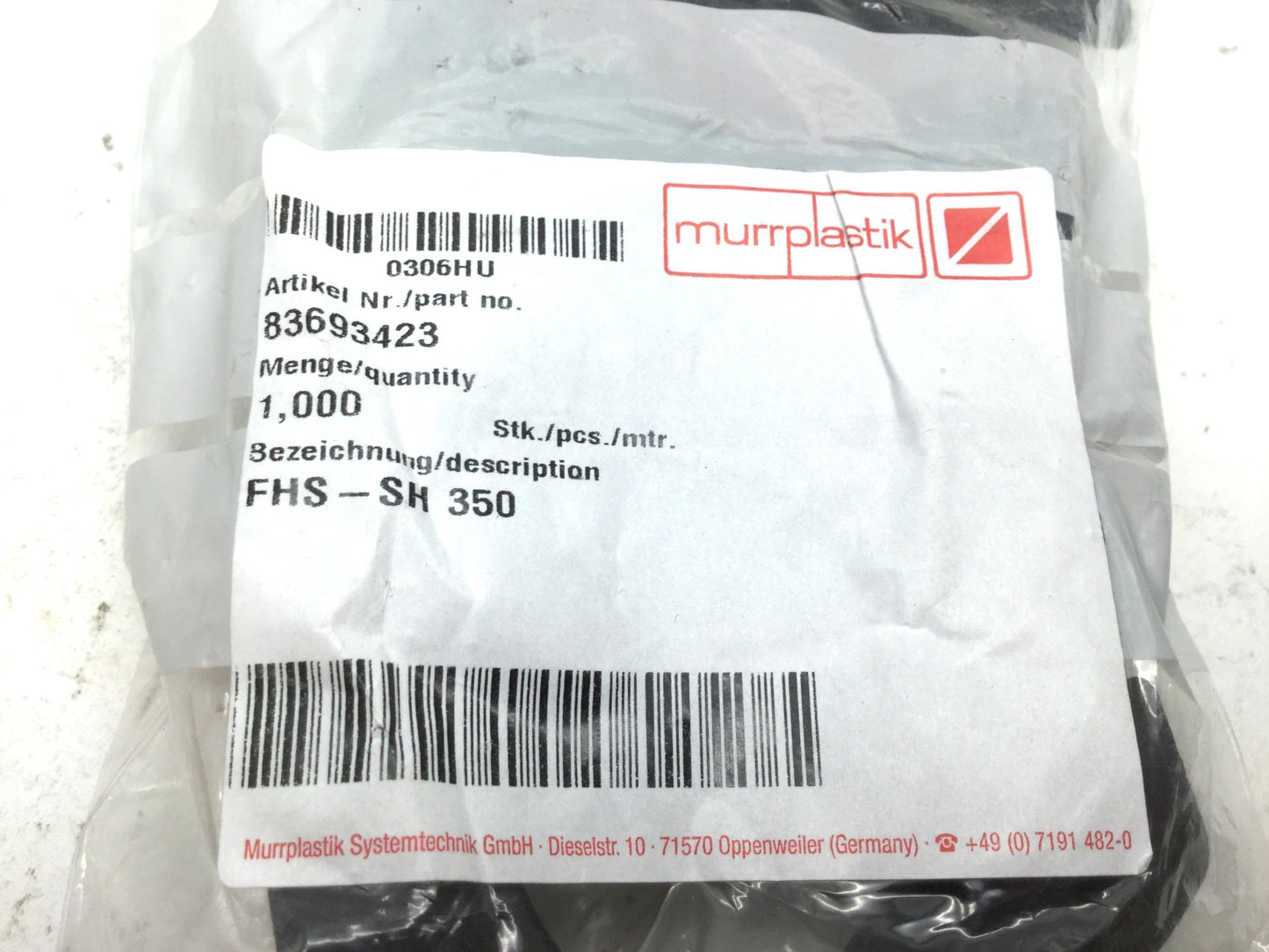 New – Open box Murrplastik FHS-SH 350 83693423 Universal Robot Cable Conduit Mount