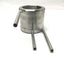 Used Jacketed Tempering Beaker, Stainless Steel, 400mL, Ø3" x 3.5" Cup, 3/8" OD Tube