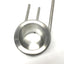 Used Jacketed Tempering Beaker, Stainless Steel, 400mL, Ø3" x 3.5" Cup, 3/8" OD Tube