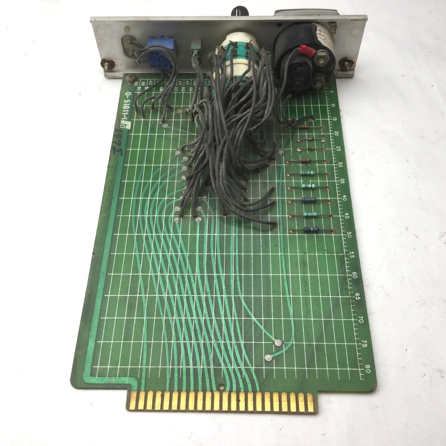 Used Reliance 0-51811-1 TSTB Control Board, Electronic Voltmeter DC Test Card