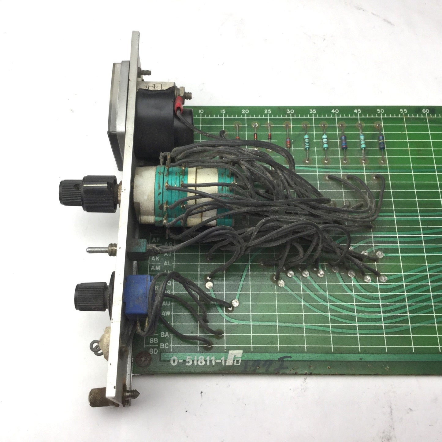 Used Reliance 0-51811-1 TSTB Control Board, Electronic Voltmeter DC Test Card