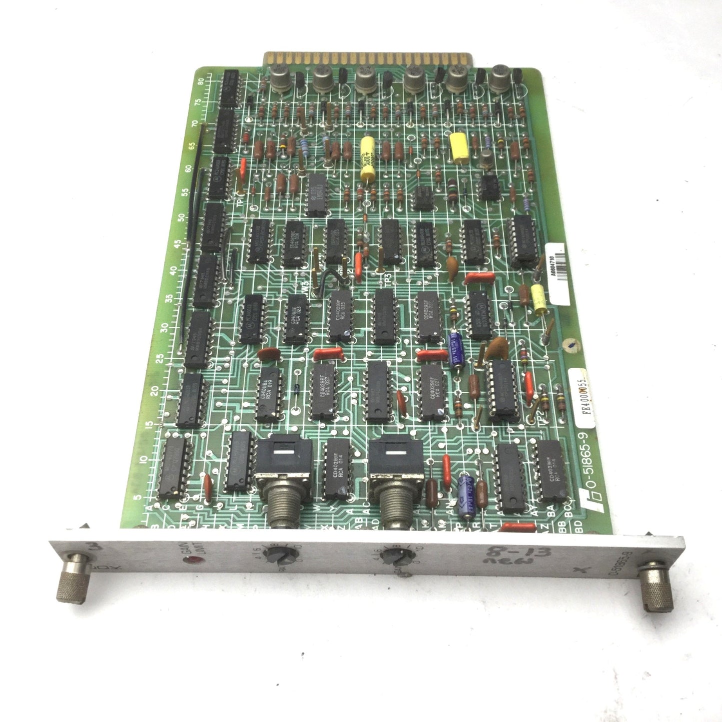 Used Reliance 0-51865-9 CLDK Electric Current Loop Module Card, Rate & Gain Dials