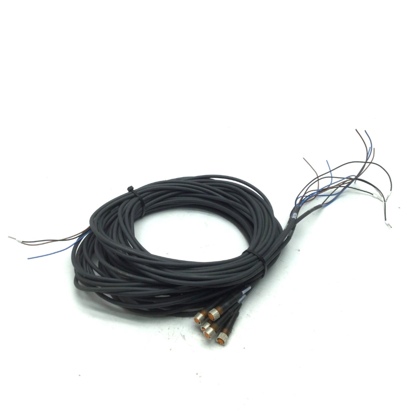 Used Lot of 5 Lumberg RKMV 3-224 Sensor Cable 3-Pin M8 Length: 120" Straight