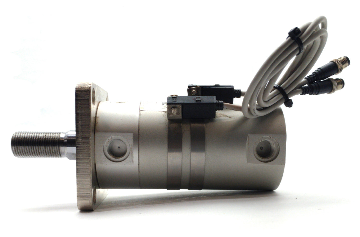 Used SMC CDG1FB50-25 Pneumatic Cylinder, 25mm Stroke, 50mm Bore, 1/4"NPT, 145PSI
