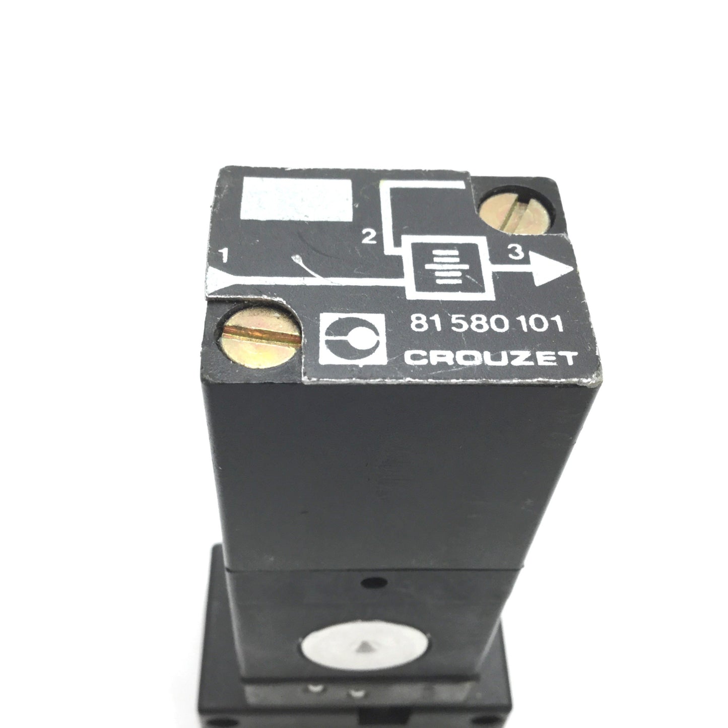 Used Crouzet 81580101 Pneumatic Two-Hand Control Logic Relay Module, With Sub Base