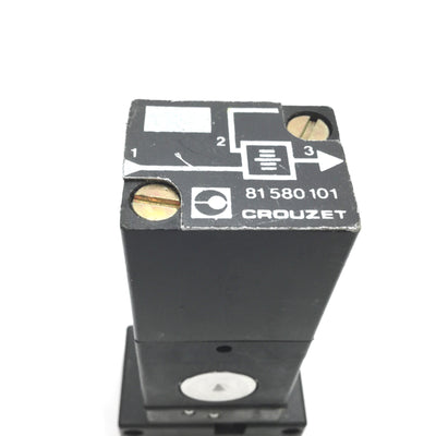 Used Crouzet 81580101 Pneumatic Two-Hand Control Logic Relay Module, With Sub Base
