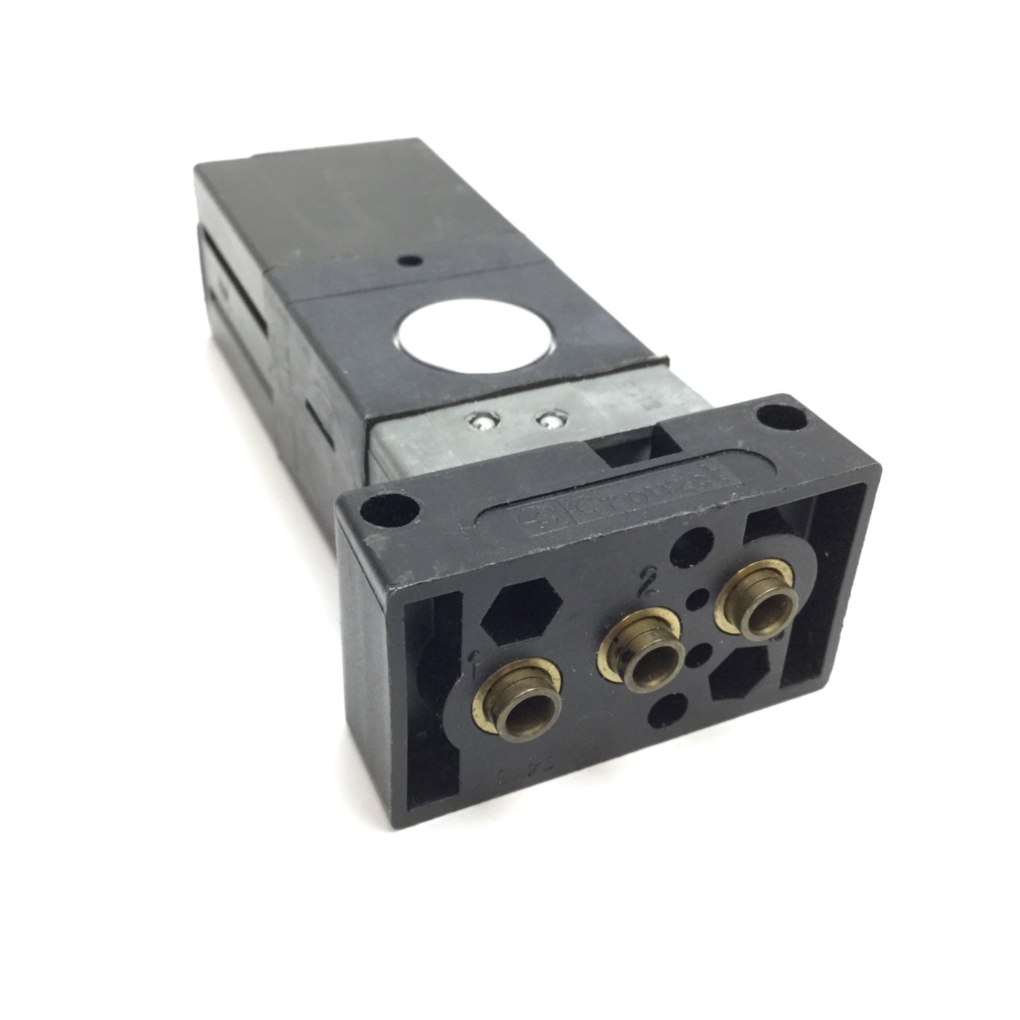 Used Crouzet 81580101 Pneumatic Two-Hand Control Logic Relay Module, With Sub Base