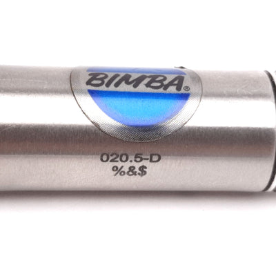 Used Bimba 020.5-D Pneumatic Cylinder, Double Acting, Bore 9/16", Stroke 1/2", 10-32
