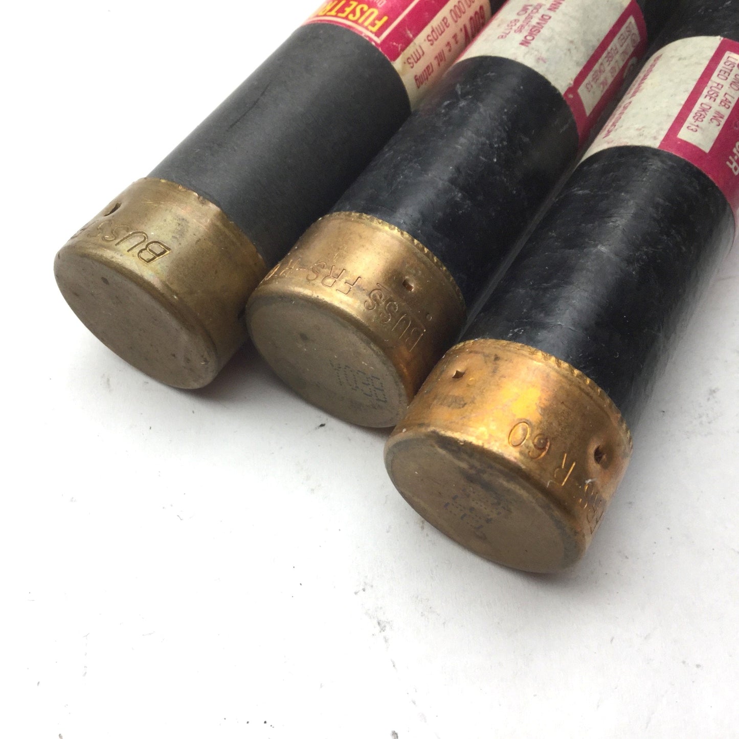 Used Lot of 3 Fusetron FRS-R-60 Fuses, Dual Element, Time Delay, 600VAC, *Tested*
